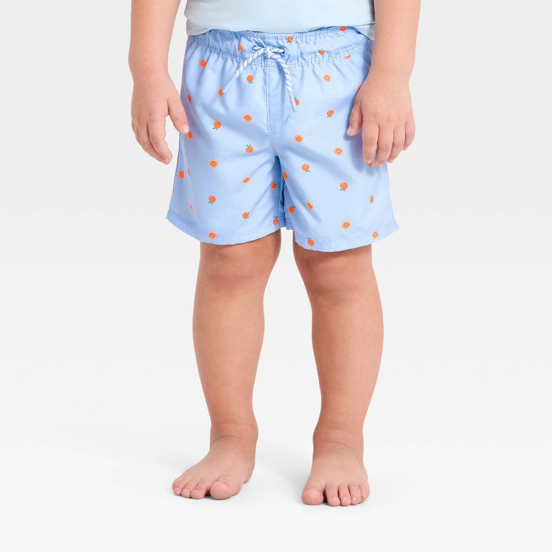 Cat & Jack Orange Swim Trunks