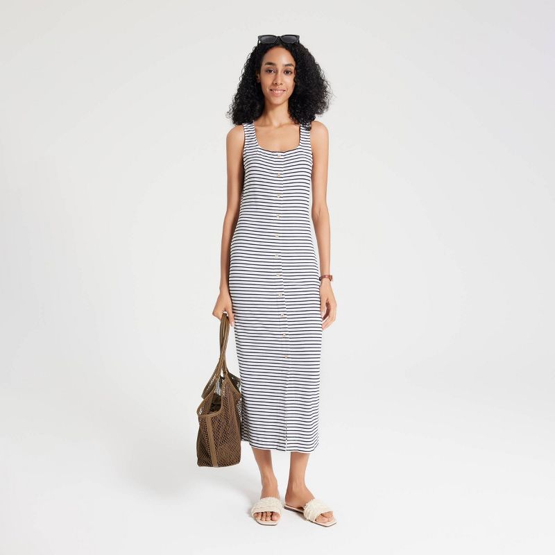 Women's Sleeveless Button-Down Midi Sundress - Universal Thread™