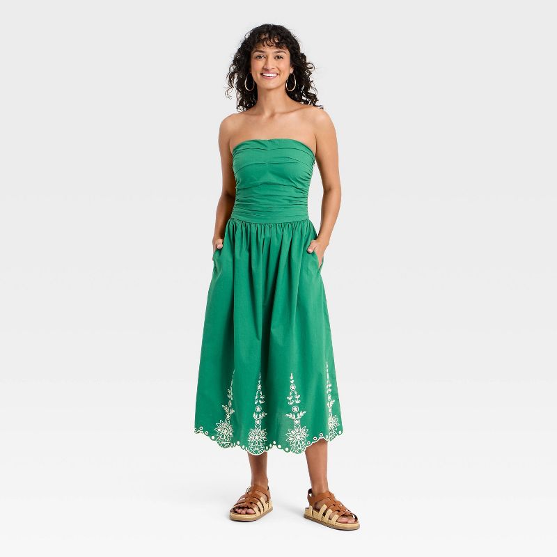 Women's Strapless Midi Sundress - Universal Thread™