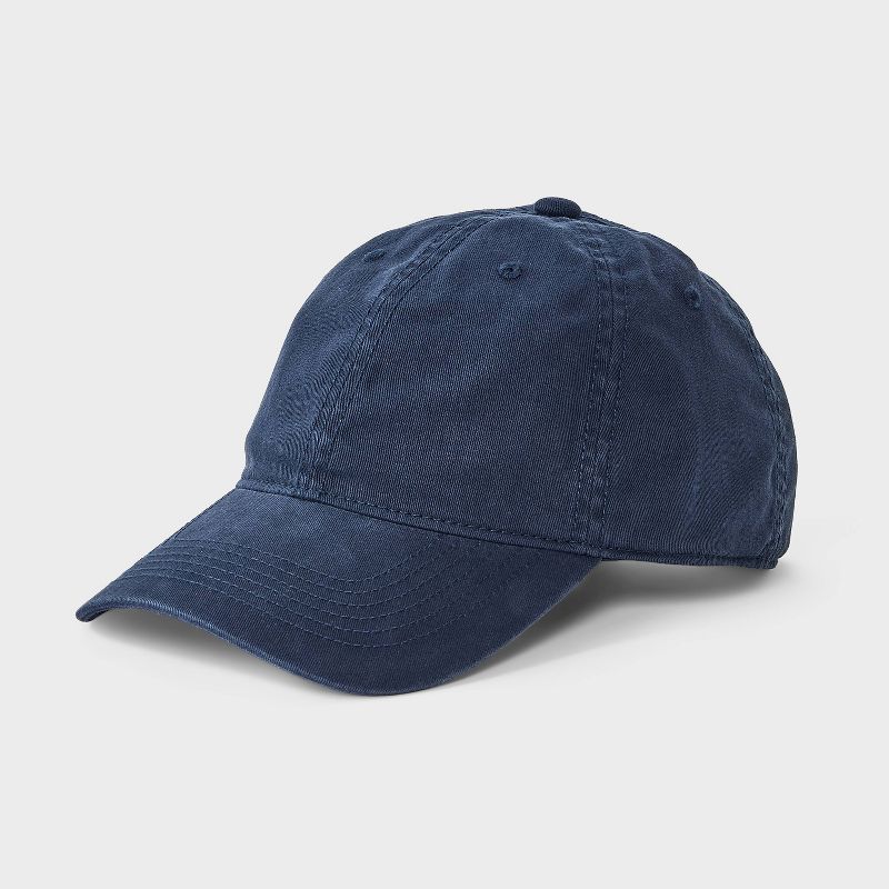 Men's Cotton Washed Baseball Hat - Goodfellow & Co™ Navy