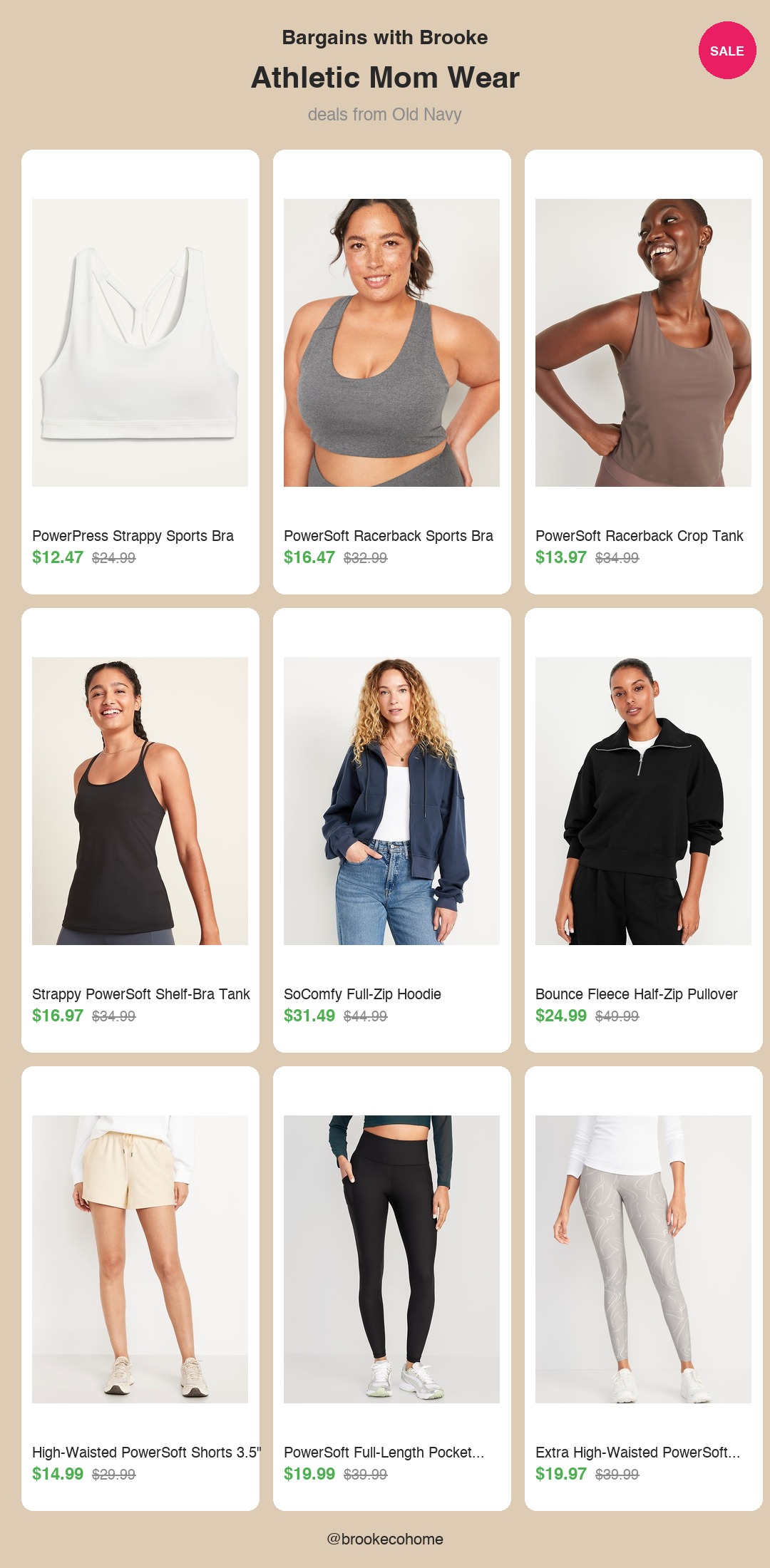 athletic mom wear — old navy