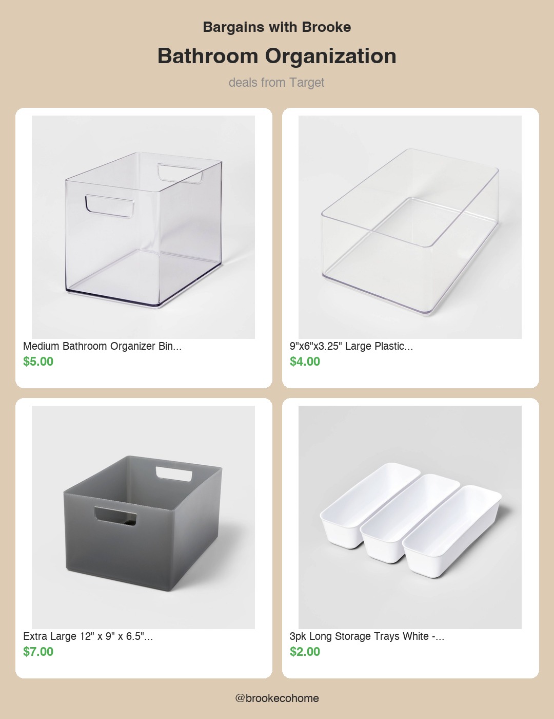 bathroom organization — target
