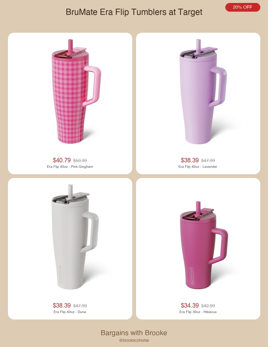 brumate era flip tumblers 20% off at target