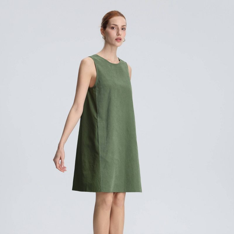 Women's Mini Swing Dress — A New Day Fern Green