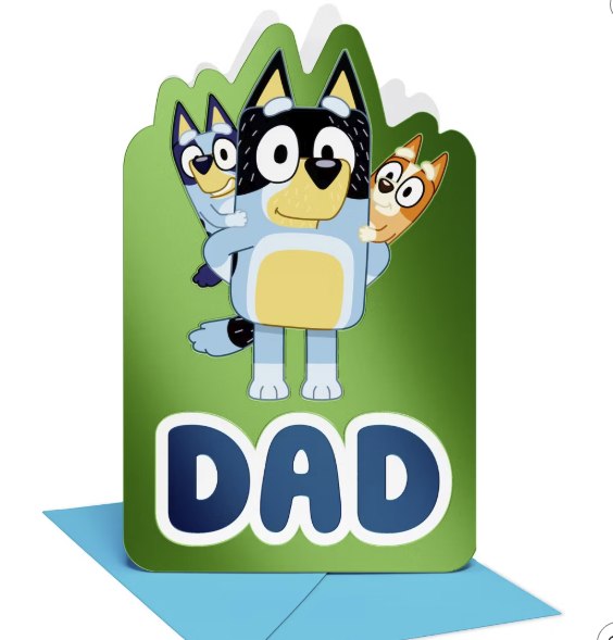 Bluey Dad Father's Day Card