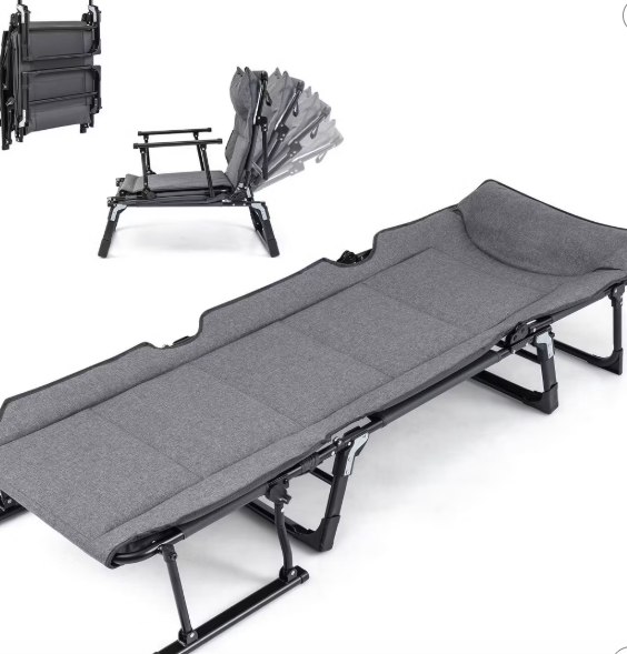 Folding Camping Cot Lounger
