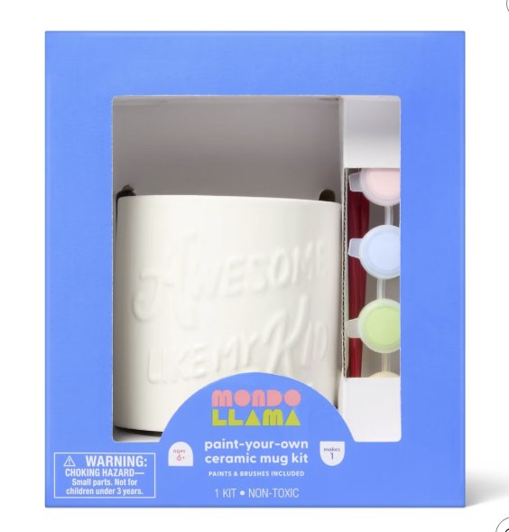 Mondo Llama Paint-Your-Own Ceramic Mug Kit