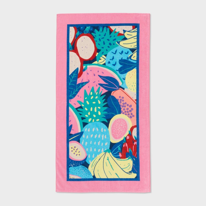 Fruit Print Beach Towel