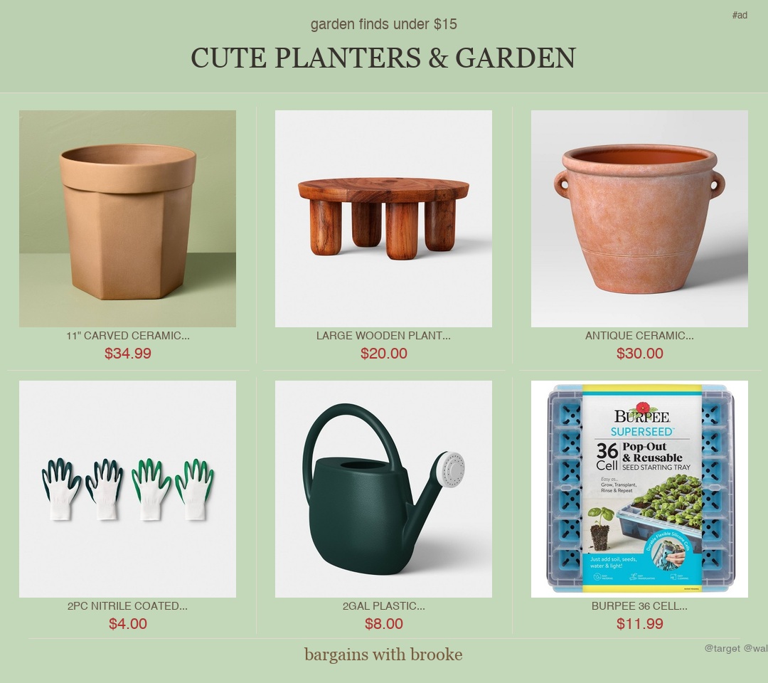spring planters and garden finds at target