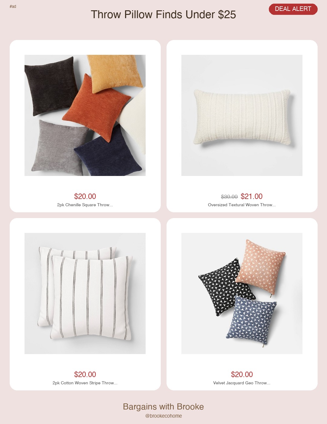 throw pillows under $25 at target