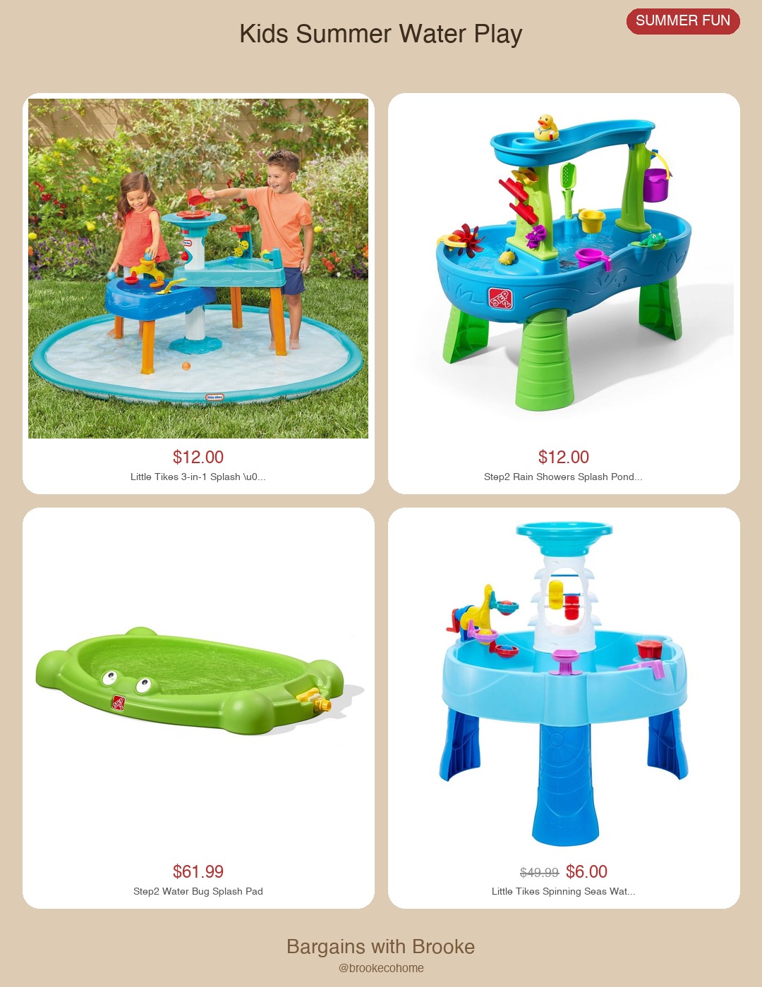 kids summer water play at target