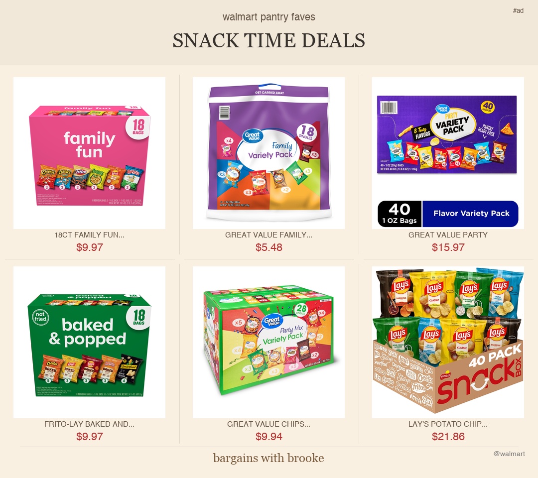 snack time deals at walmart