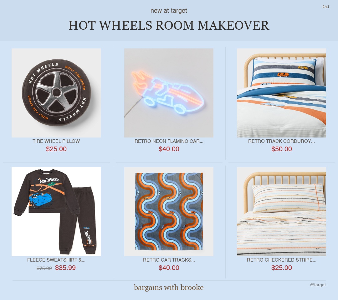 hot wheels room makeover — new at target