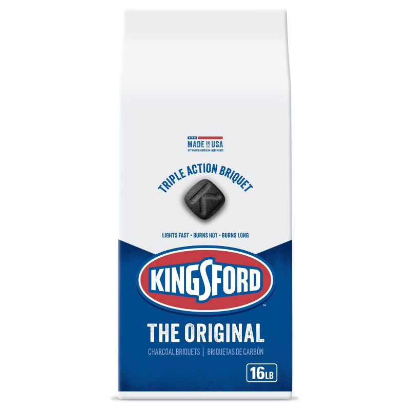 Kingsford 16lb Charcoal Briquettes: Quick Lighting, USA-Made, Outdoor Grilling Fuel