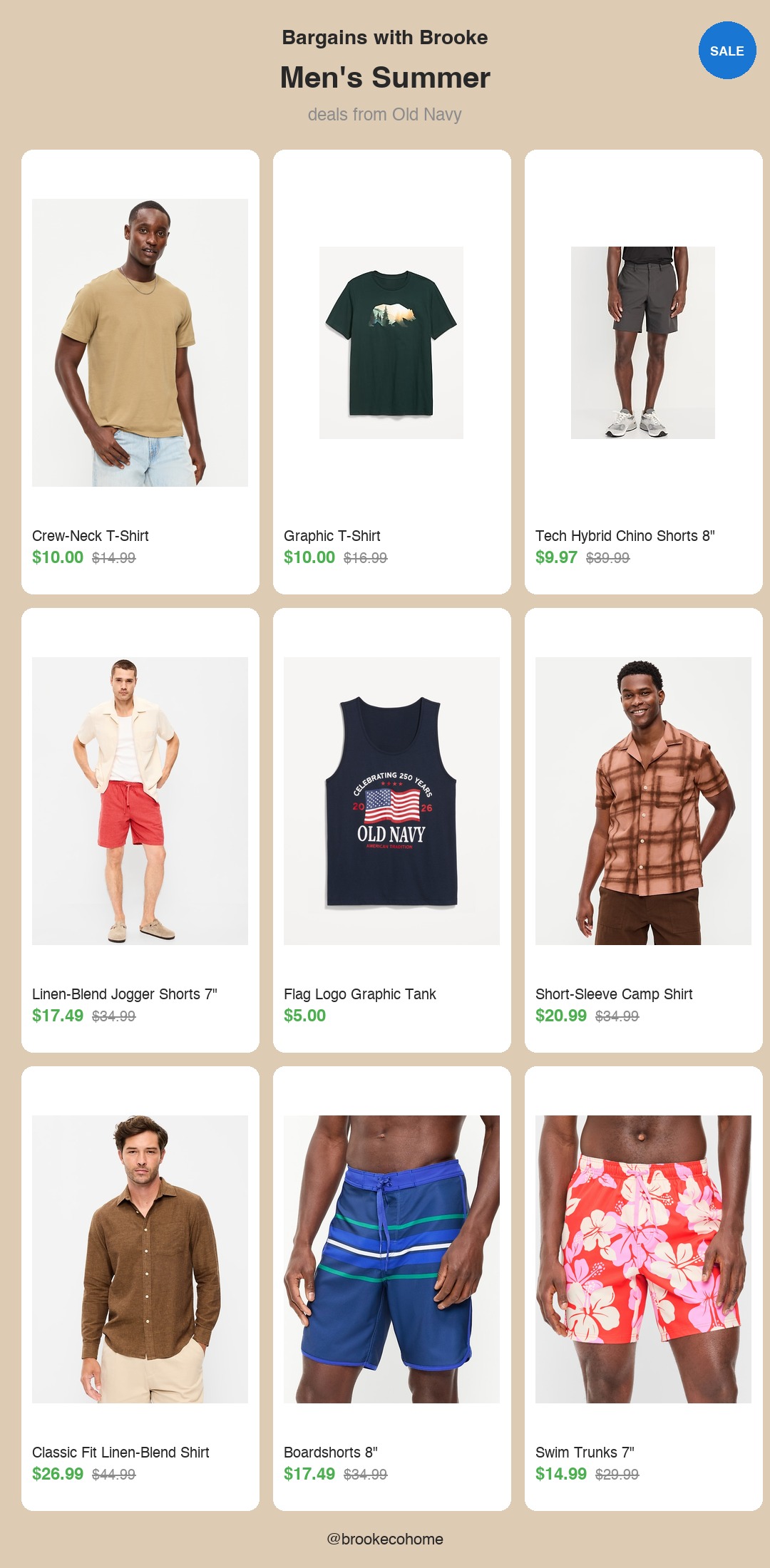 men's summer — old navy