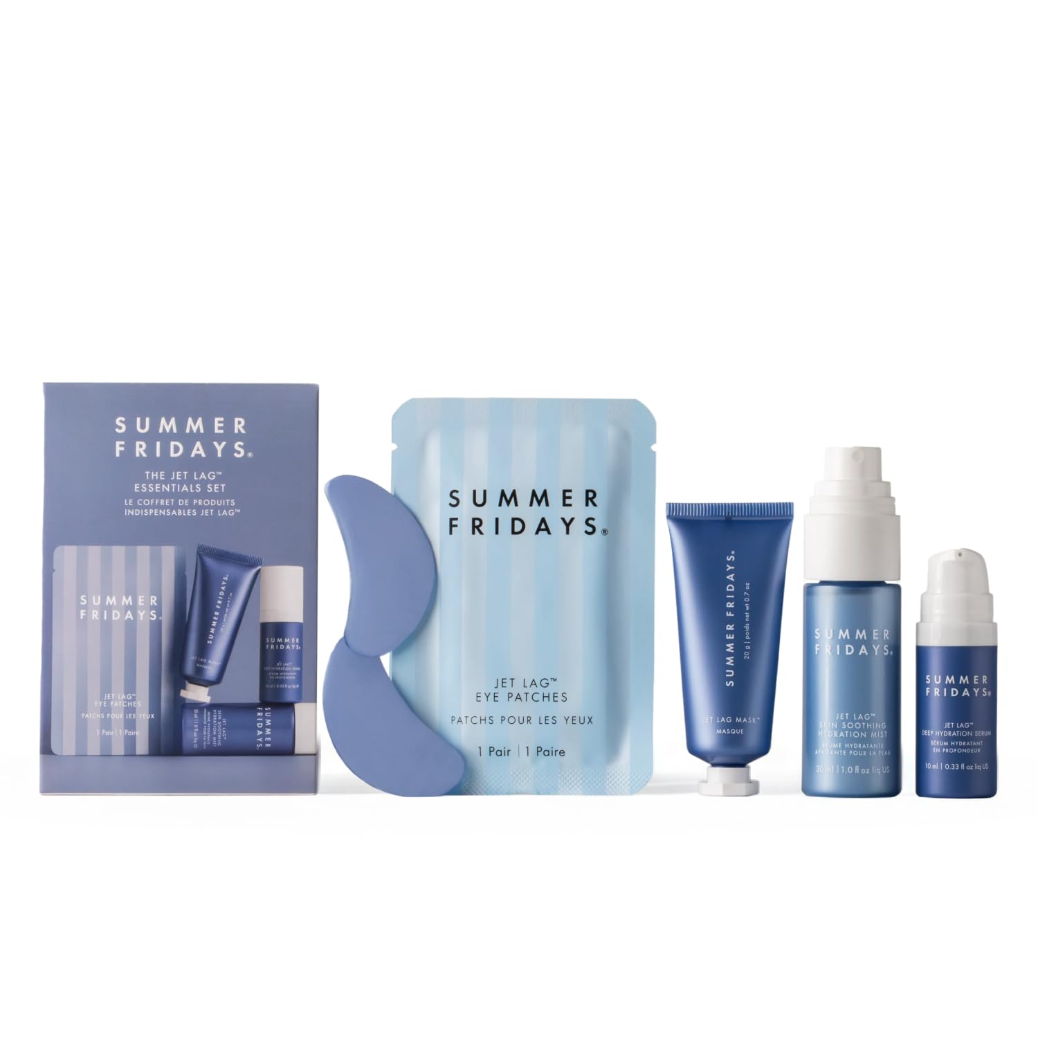 Summer Fridays Jet Lag Essentials Skincare Set