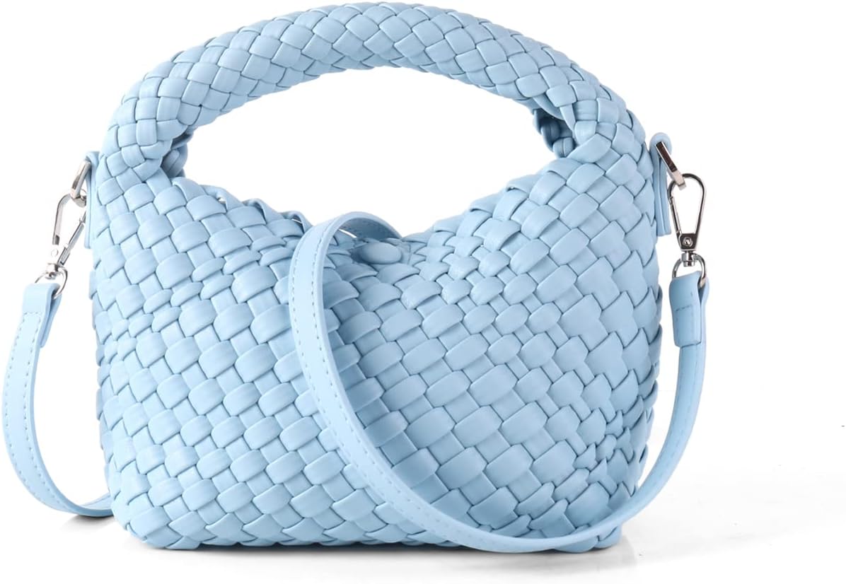Woven Quilted Crossbody Bag