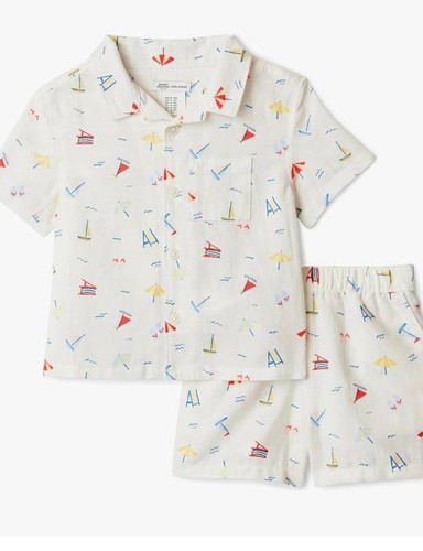 Cotton Linen Play Set - Ivory Beach