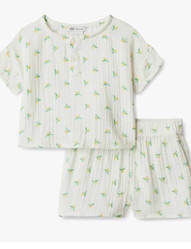 Cotton Gauze Play Set - Ivory Lemon