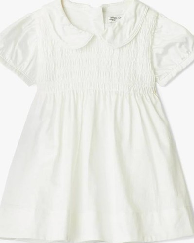 Cotton Sateen Dress - White