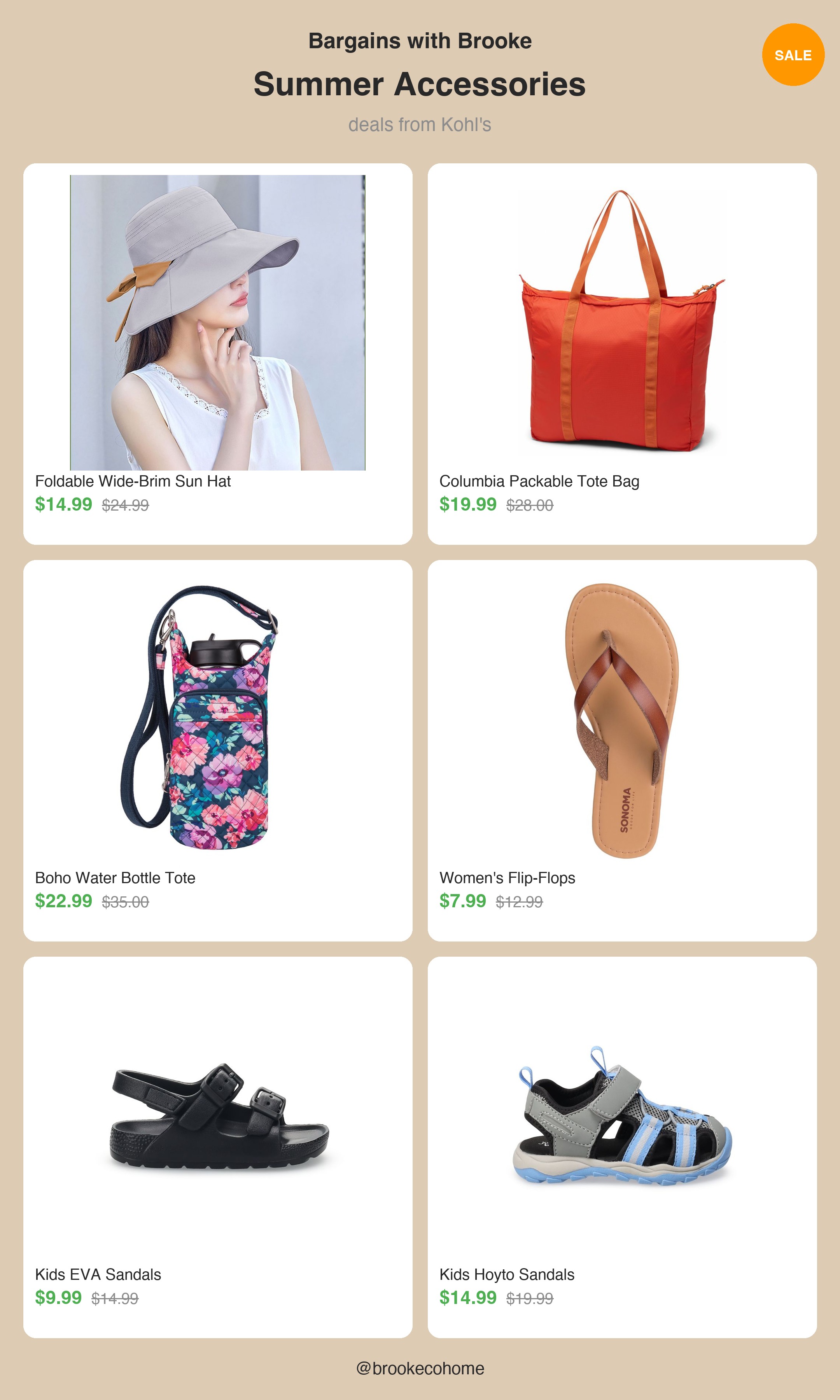 summer accessories — kohl's