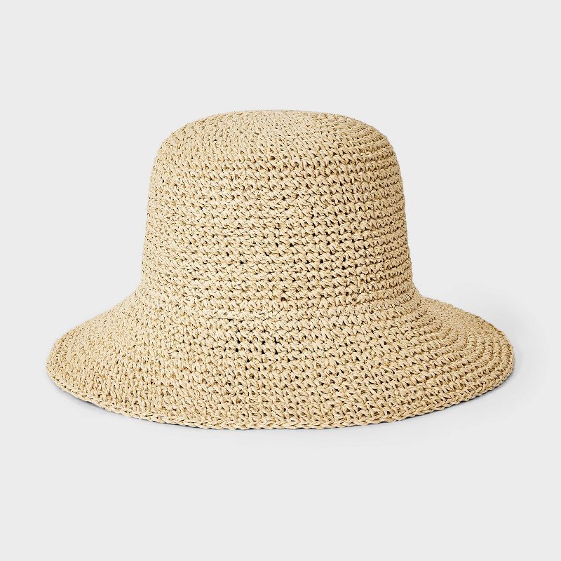 Straw Crochet Bucket Hat - Universal Thread