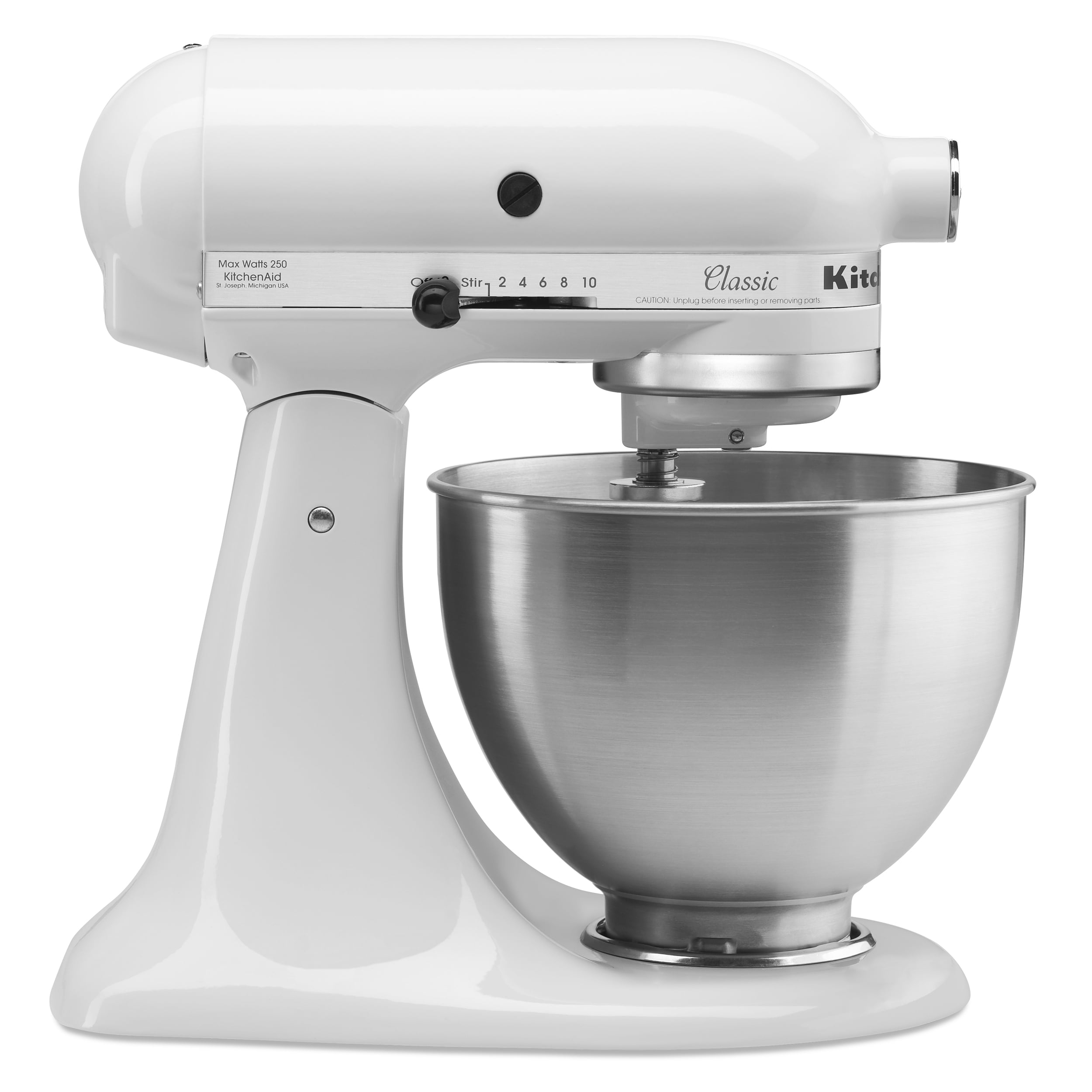 KitchenAid Classic Series 4.5 Quart Tilt-Head Stand Mixer White