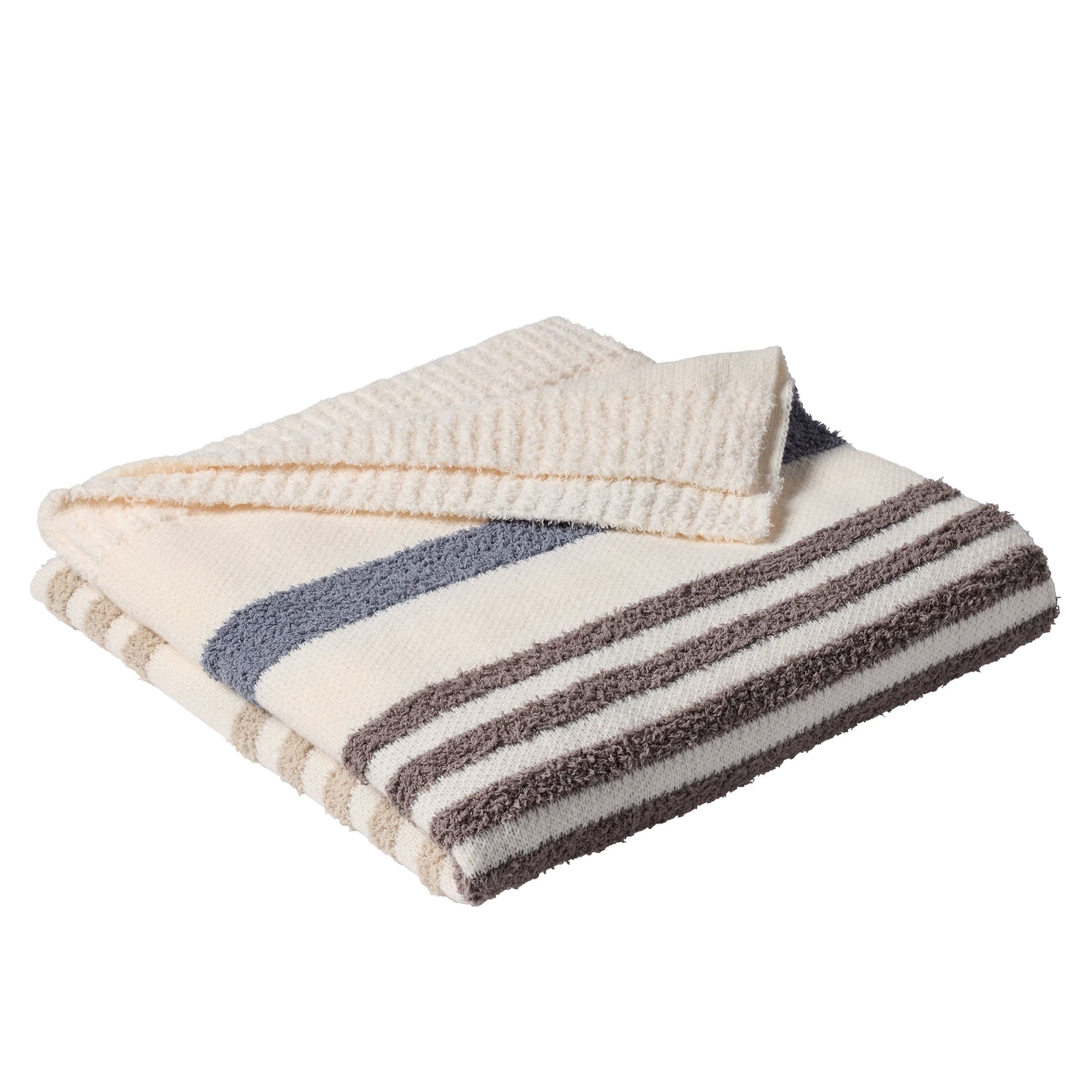 Better Homes and Gardens Cozy Knit Throw Blanket Beige 50x72