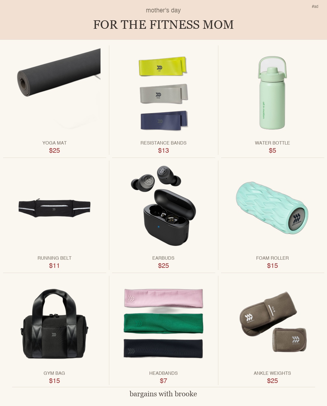 Mother's Day Fitness Mom Gift Guide