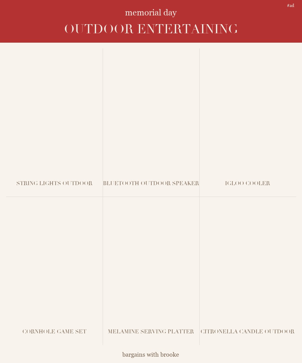 memorial day outdoor entertaining deals grid