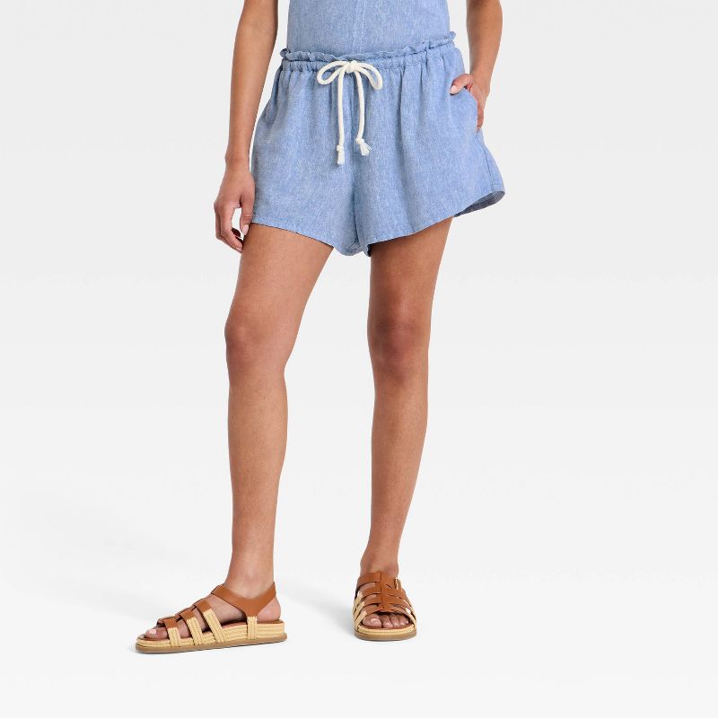 Linen Pull-On Shorts