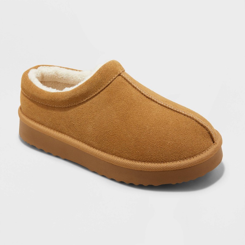 Suede Clog Slippers