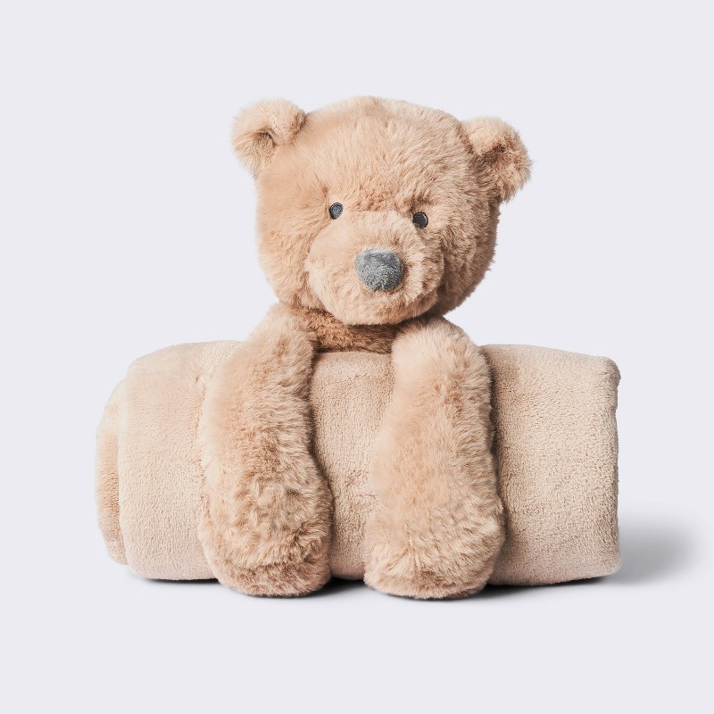 Plush Blanket with Bear Toy - Cloud Island